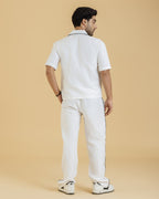 White Half-Sleeve Shirt