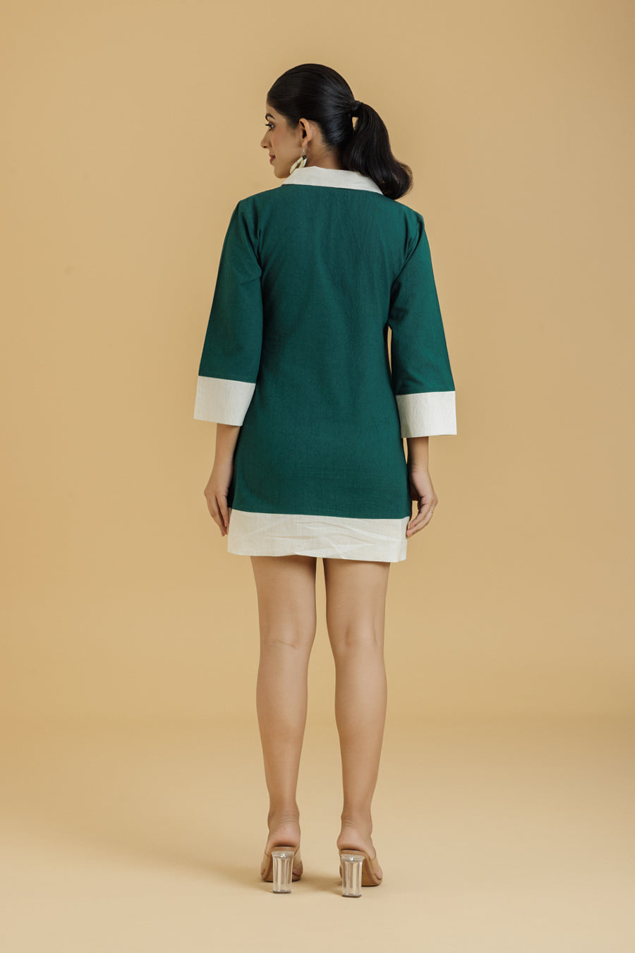 Women's Bell Sleeves Short Dress