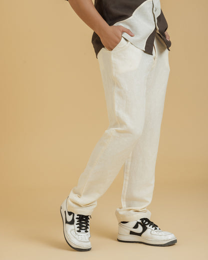 Beige Tailored Men's trouser