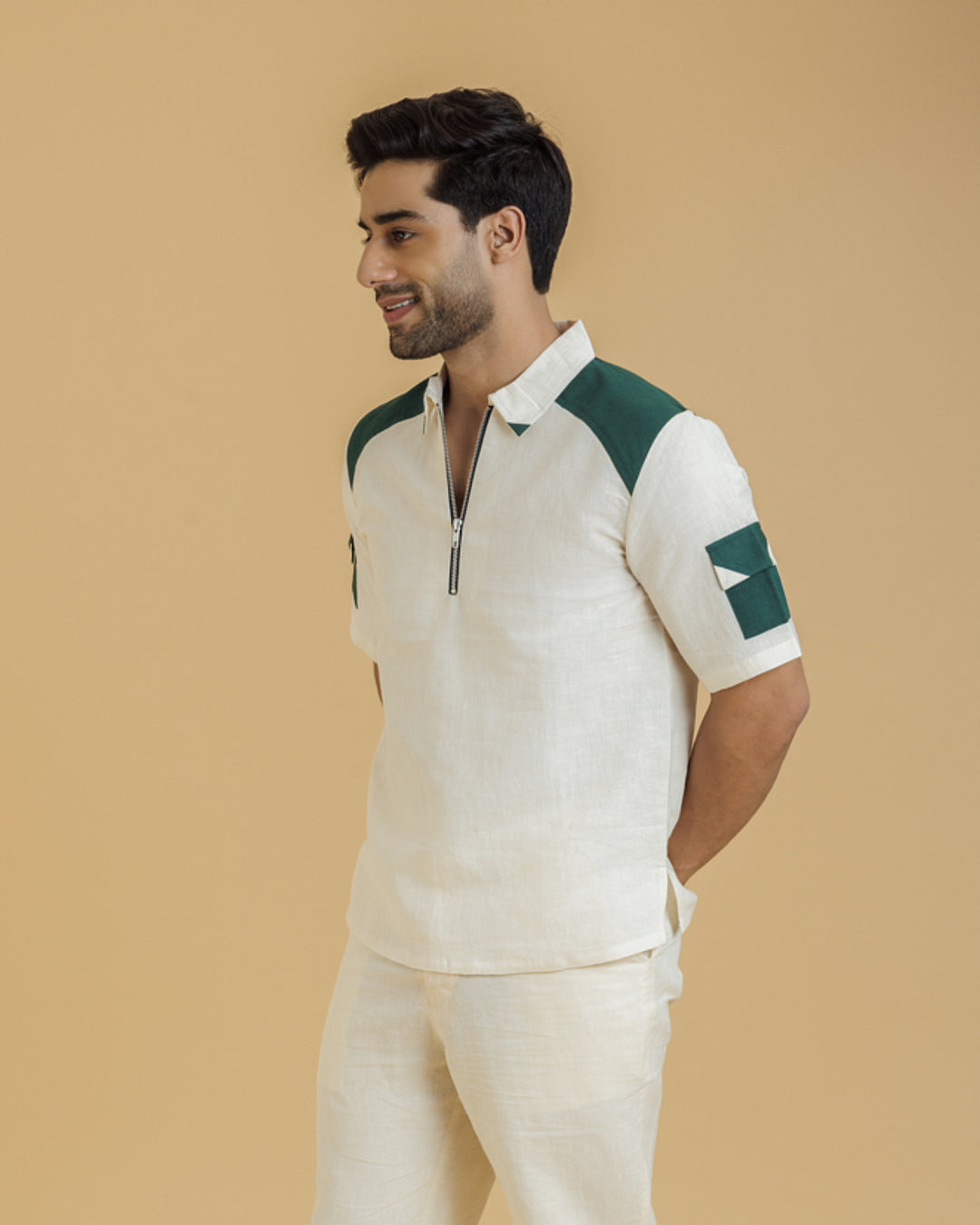 Men's Polo Shirt with pocket on Sleeves