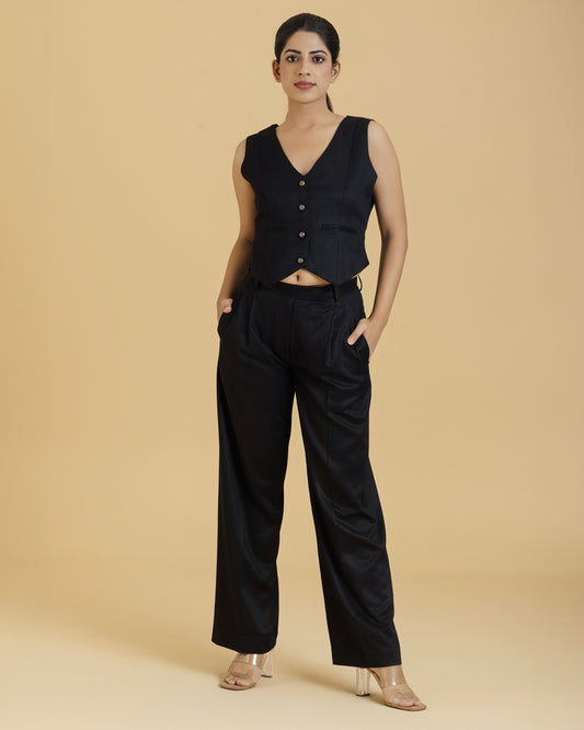 Bamboo Luxe Tailored Set |  Black