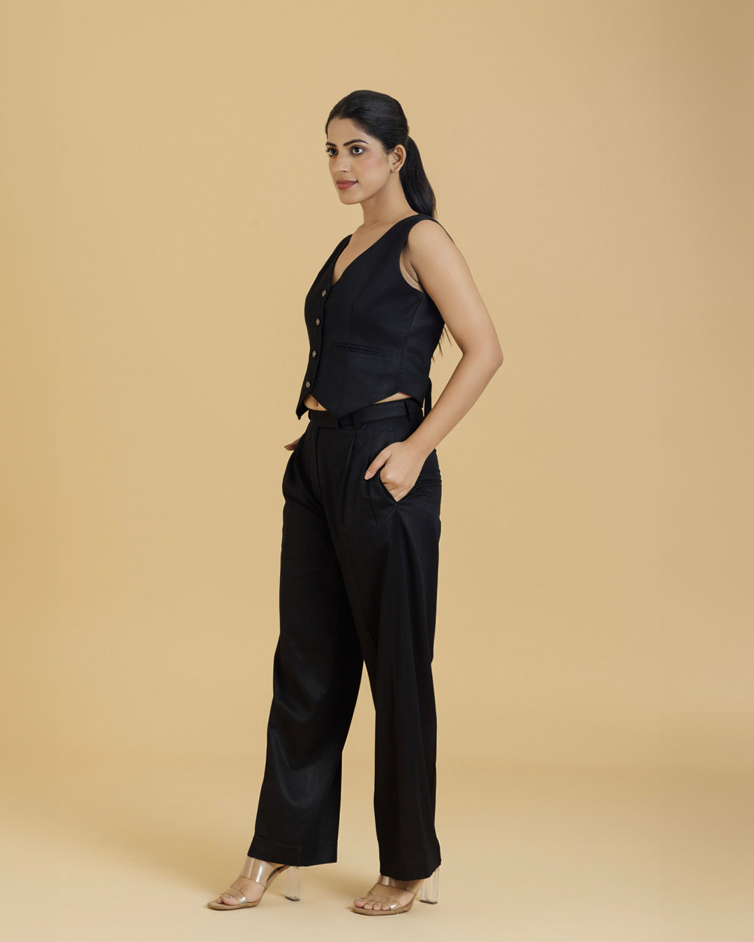 Bamboo Luxe Tailored Set |  Black