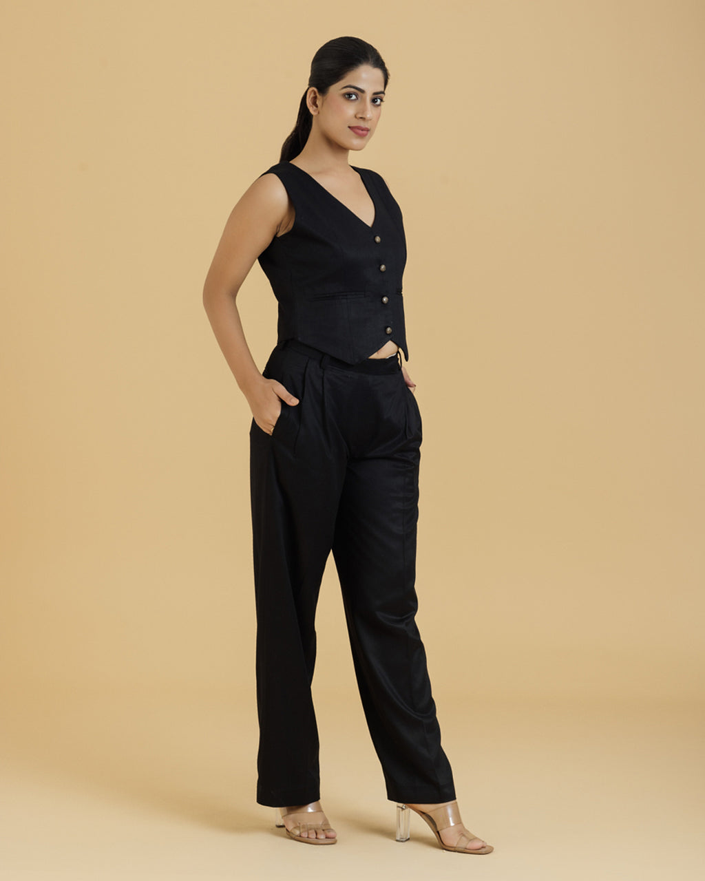 Bamboo Luxe Tailored Set |  Black