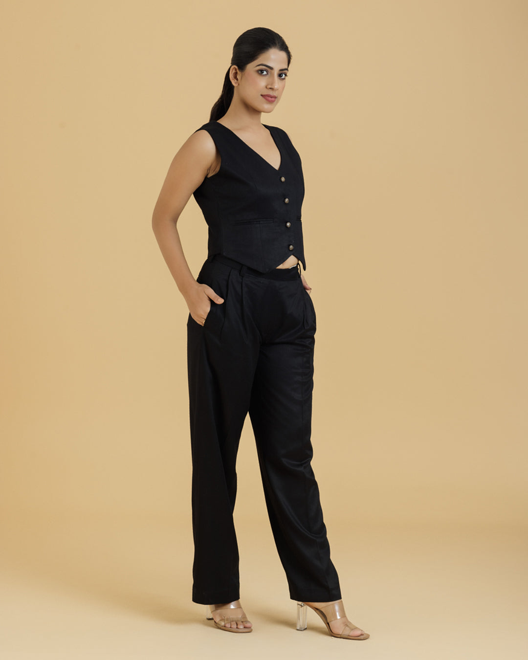 Bamboo Luxe Tailored Set |  Black