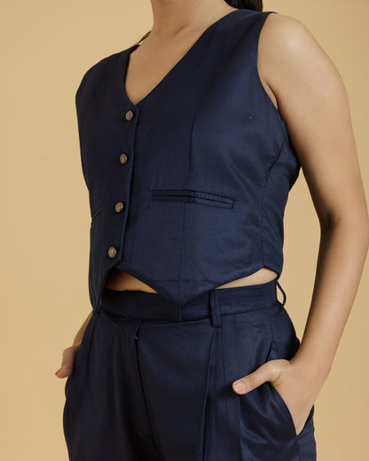 Bamboo Luxe Tailored Set |  Blue